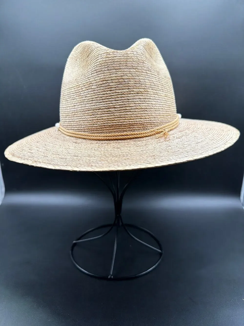 Legitimo Sahuayo Mexico Palm Straw Cowboy Hat Size 55 US 6 7/8 Small Western Cap